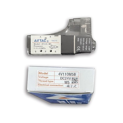 4V110C-M5 DC24V DC24V Airtac Pneumatic ວາວ